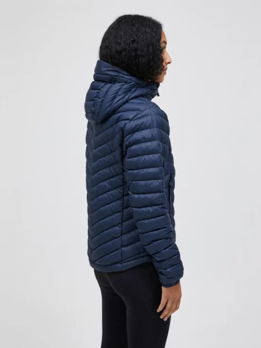 Peak Performance Frost Down Hood Jacket Women Blue Shadow