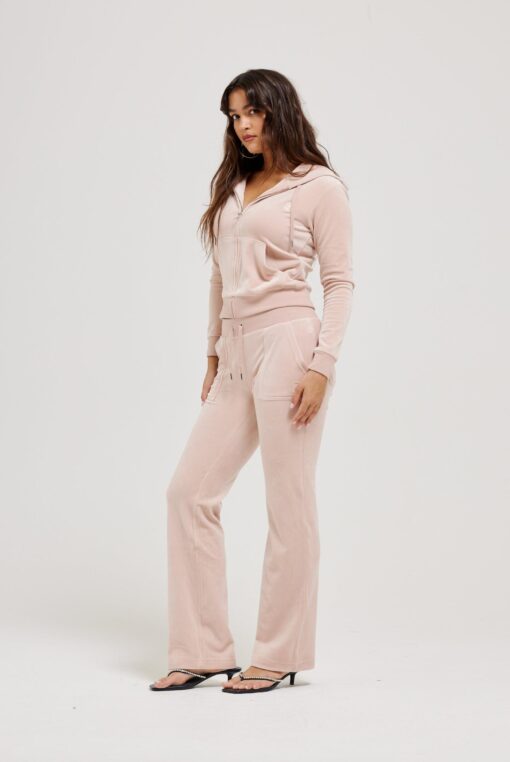 Juicy Couture Classic Velour Del Ray Pant Rose Dust
