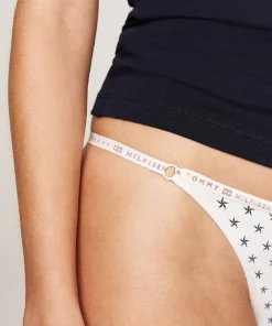 Tommy Hilfiger 3-Pack Repeat Logo Microfibre Thongs Gift Box rouge/star/ornamental green