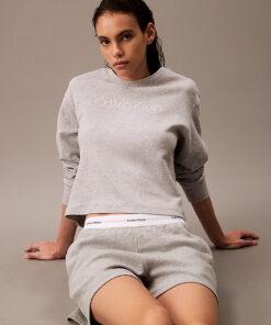 Calvin Klein Relaxed Lounge Sweatshirt - Modern Terry Grey Heather