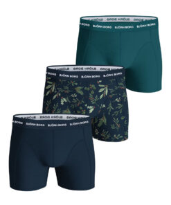 Björn Borg Cotton Stretch Boxer 3-pack Blue/Green/Print