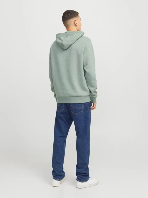 Jack & Jones Logo Sweat Hood Iceberg Green