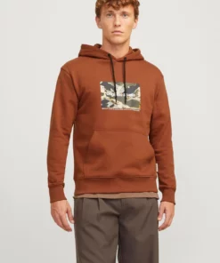 Jack & Jones Vesterbro Newton Hoodie Brandy Brown