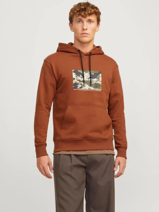 Jack & Jones Vesterbro Newton Hoodie Brandy Brown