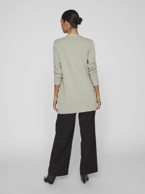Vila Ril Open Cardigan Oil Green