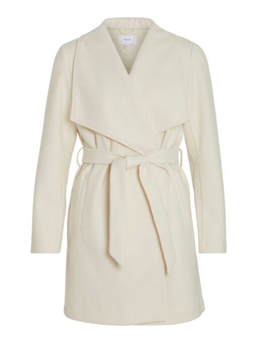 Vila Cooley Collar Belt Coat Birch