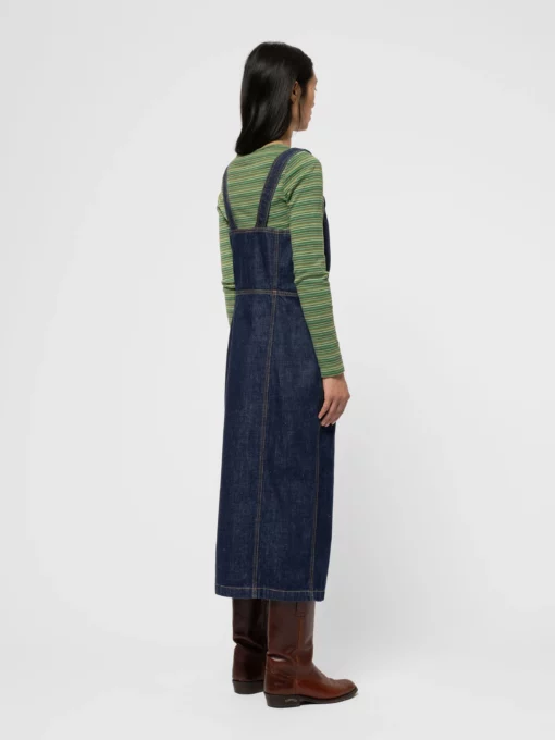 Nudie Jeans Mona Denim Dress 40s Redcast Dark Blue