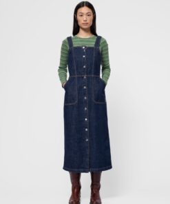 Nudie Jeans Mona Denim Dress 40s Redcast Dark Blue