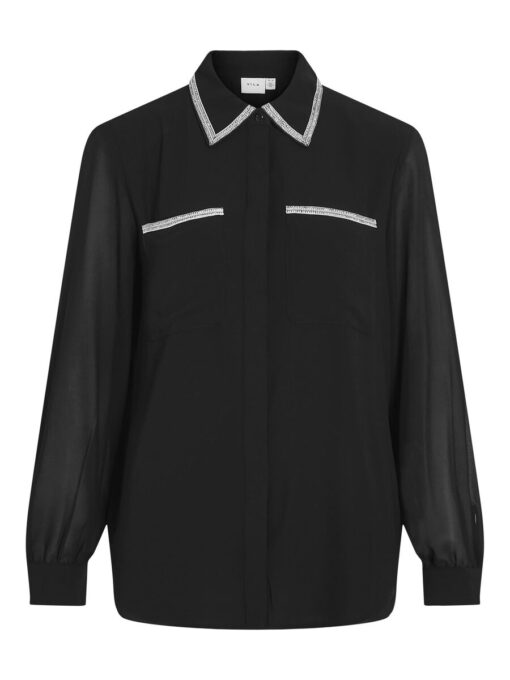 Vila Anlis L/S Shirt Black Beauty