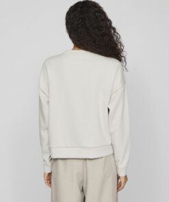 Vila Reflect Emb Lumi Sweatshirt Glacier Gray