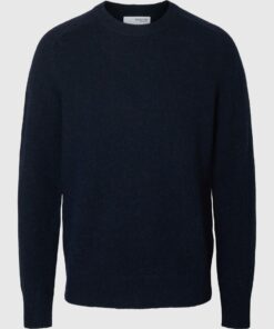 Selected Homme Rai Crew Neck Knit Sky Captain