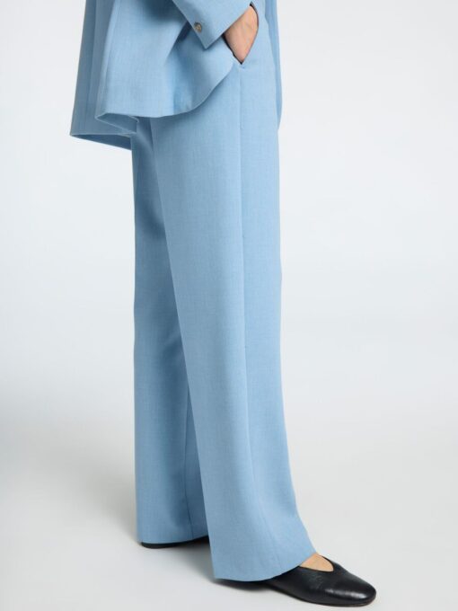 Selected Femme Rita-Freia Straight Pant Endless Sky