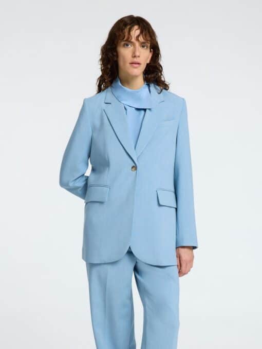 Selected Femme Rita-Freia Long Blazer Endless Sky