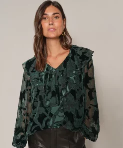 Mos Mosh Basile Burn Blouse Storm Blue