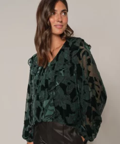 Mos Mosh Basile Burn Blouse Storm Blue