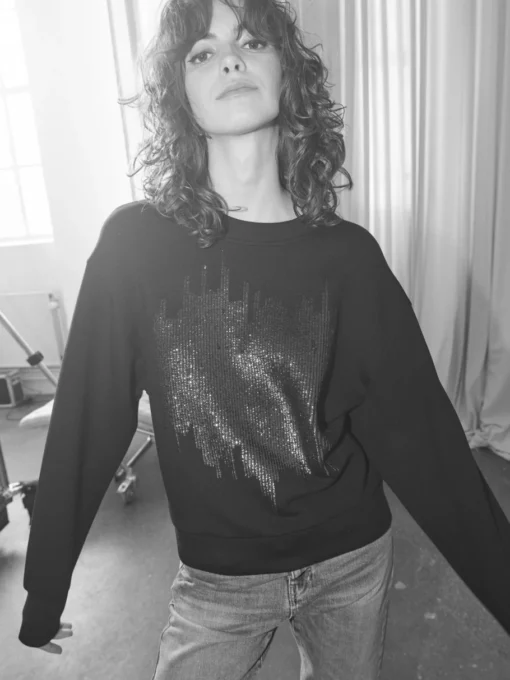 Mos Mosh Dakota Glam Sweatshirt Black