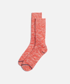 Nudie Jeans Women Chunky Socks Red Melange