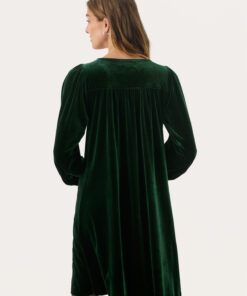 Part Two Madi Velvet Dress Green