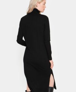 Saint Tropez Milasz Roll Neck Long Dress Black