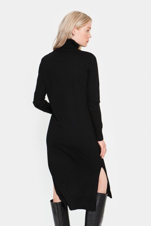 Saint Tropez Milasz Roll Neck Long Dress Black