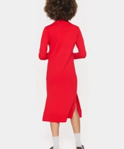 Saint Tropez Milasz Roll Neck Long Dress Racing Red