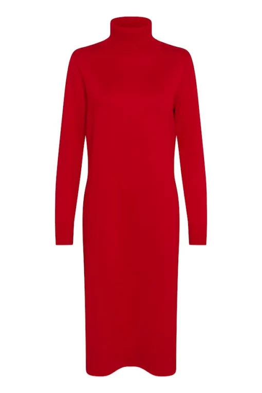 Saint Tropez Milasz Roll Neck Long Dress Racing Red