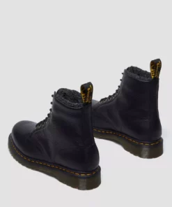 Dr. Martens 1460 Faux Fur Lined Lace-up Boots Black