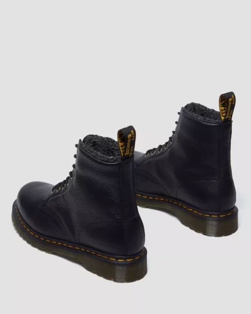 Dr. Martens 1460 Faux Fur Lined Lace-up Boots Black