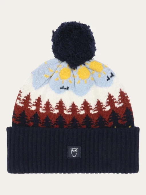 Knowledge Cotton Apparel Fair Isle Beanie