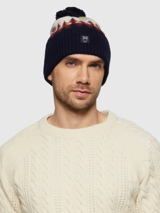 Knowledge Cotton Apparel Fair Isle Beanie