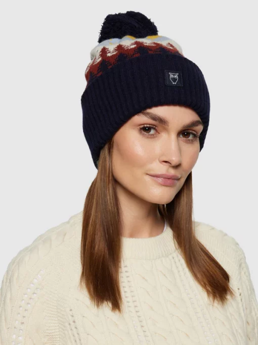 Knowledge Cotton Apparel Fair Isle Beanie
