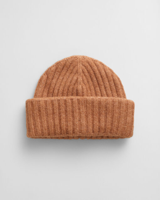 Gant Woman Alpaca Wool Blend Beanie Cocao Brown