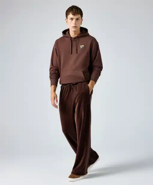 Puma T7 Oversized Velour Track Pants Brown