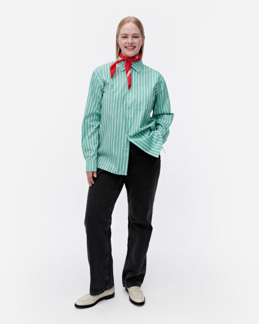 Marimekko Unisex Jokapoika Shirt Mint Green