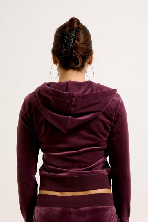 Juicy Couture Classic Velour Robertson Zip Hoodie Wine Tasting