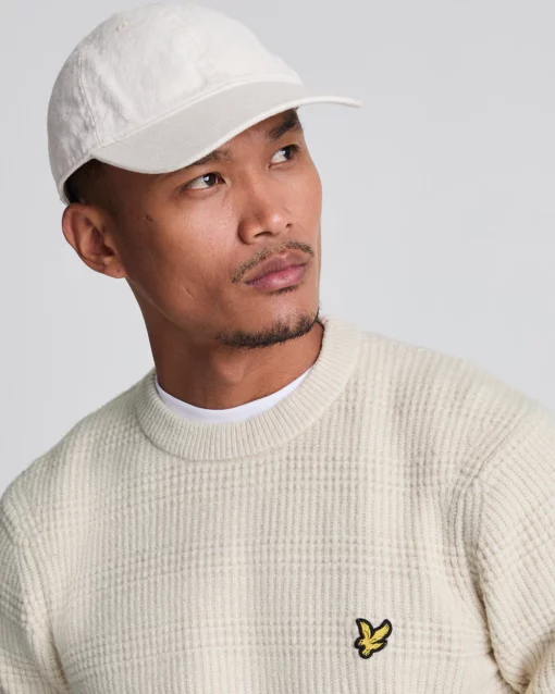 Lyle & Scott Waffle Knit Jumper Cove