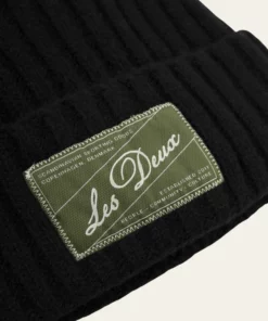 Les Deux Wells Wool Beanie Black