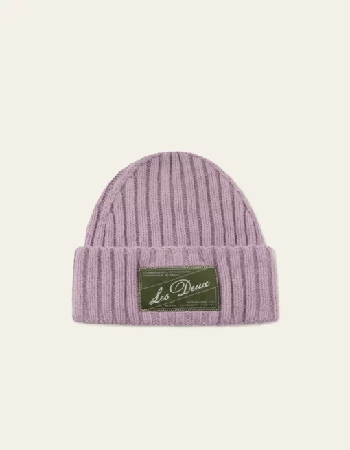 Les Deux Wells Wool Beanie Oyster Rose