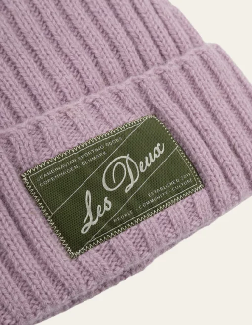 Les Deux Wells Wool Beanie Oyster Rose