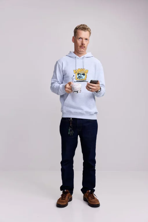 Makia x Kummeli Kyllä lähtee Hooded Sweatshirt Grey