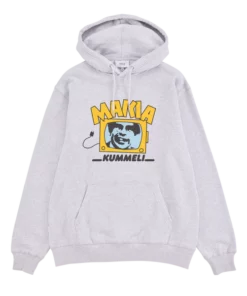 Makia x Kummeli Kyllä lähtee Hooded Sweatshirt Grey