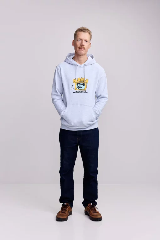 Makia x Kummeli Kyllä lähtee Hooded Sweatshirt Grey
