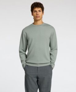 Selected Homme Manuel Soft Crew Neck Sweat Iceberg Green