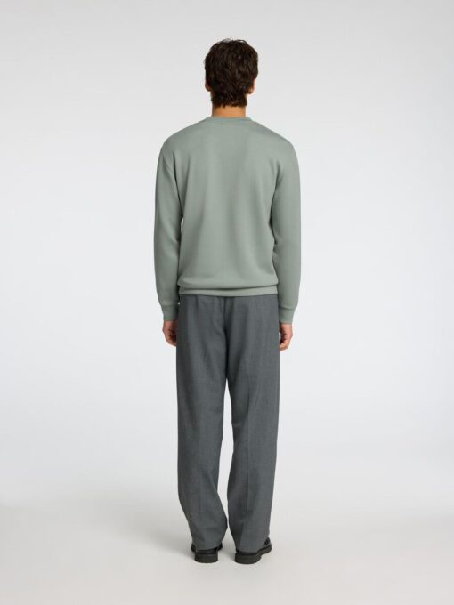 Selected Homme Manuel Soft Crew Neck Sweat Iceberg Green