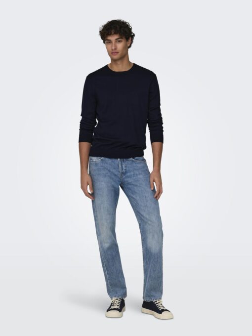 Only & Sons Wyler Life Crew Neck Knit Dark Navy