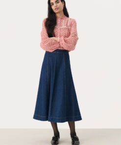 Part Two Petrina Skirt Dark Vintage Denim