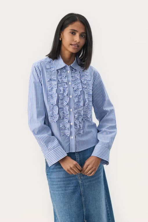Part Two Pranvera Shirt Amparo Blue Stripe