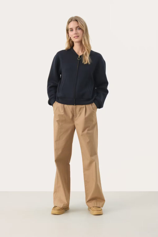 Part Two Parmona Sweatshirt Jacket Dark Navy