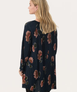 Part Two Milanas Dress Dark Navy Blurred Flower