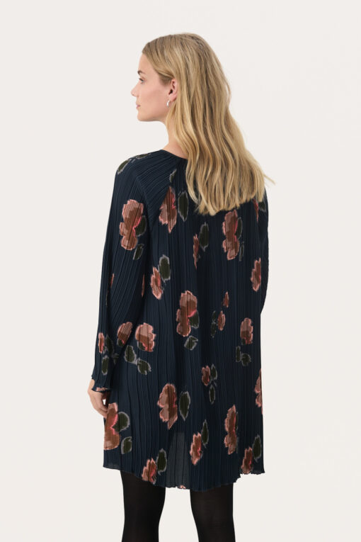 Part Two Milanas Dress Dark Navy Blurred Flower